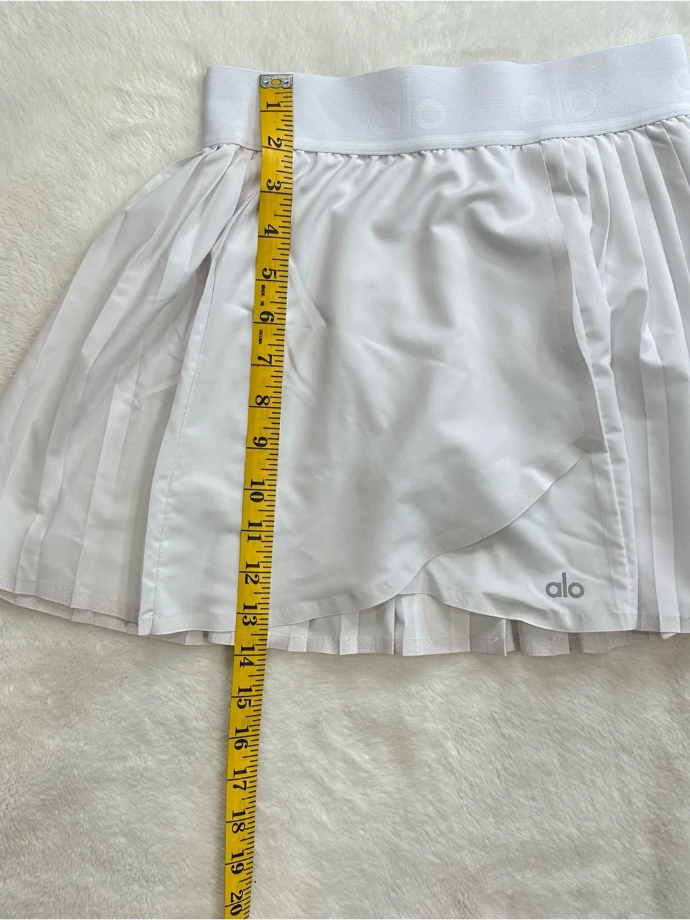 Alo Yoga Aces Tennis Skirt - White XXS